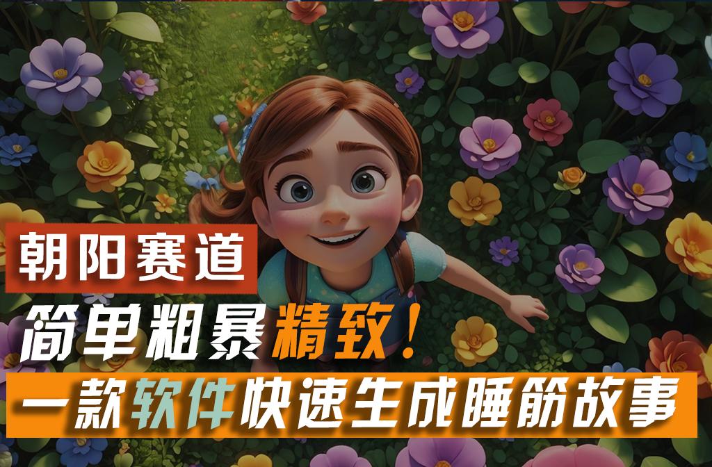利用一款软件5分钟一条爆款睡筋故事,简单粗暴精致!小白月入2w+-冒泡网