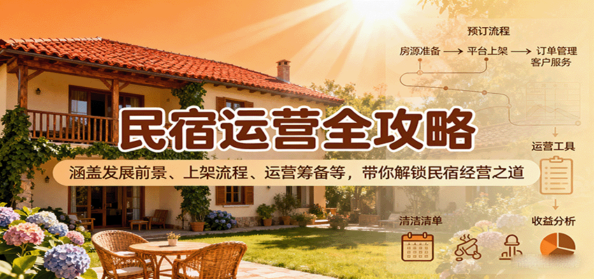 民宿运营全攻略:涵盖发展前景、上架流程、运营筹备等,带你解锁民宿经营之道-冒泡网