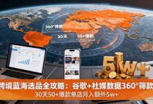 跨境蓝海选品全攻略:谷歌+社媒数据360°筛款,30天50+爆款单店月入额外5w+-蜗牛学社