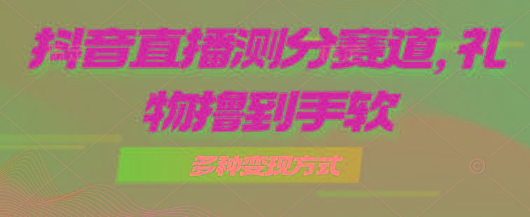 抖音直播测分赛道,多种变现方式,轻松日入1000+-冒泡网