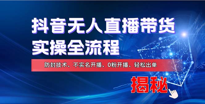 在线赚钱新途径:如何用抖音无人直播实现财务自由,全套实操流程,含…-冒泡网