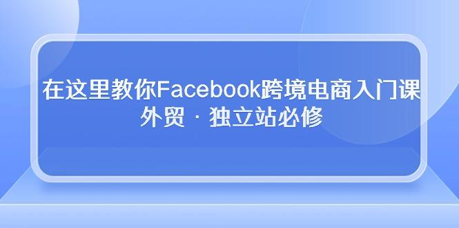 在这里教你Facebook跨境电商入门课,外贸·独立站必修-冒泡网