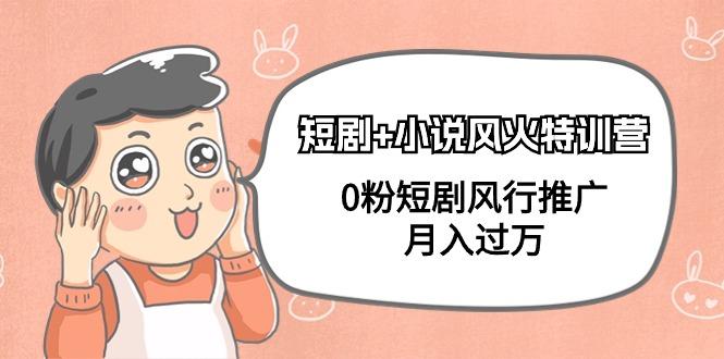 (9374期)短剧+小说风火特训营，0粉短剧风行推广，月入过万(102节课)-冒泡网
