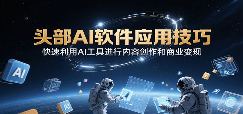头部AI软件应用技巧,快速利用AI工具进行内容创作和商业变现-冒泡网
