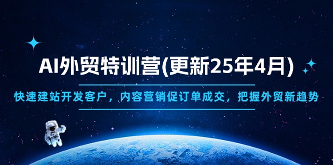 AI外贸特训营(更新25年4月-冒泡网