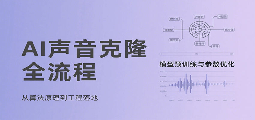 AI声音克隆全流程,基础概念到实战应用,3秒极速声音复刻、模型预训练、云端部署等-冒泡网
