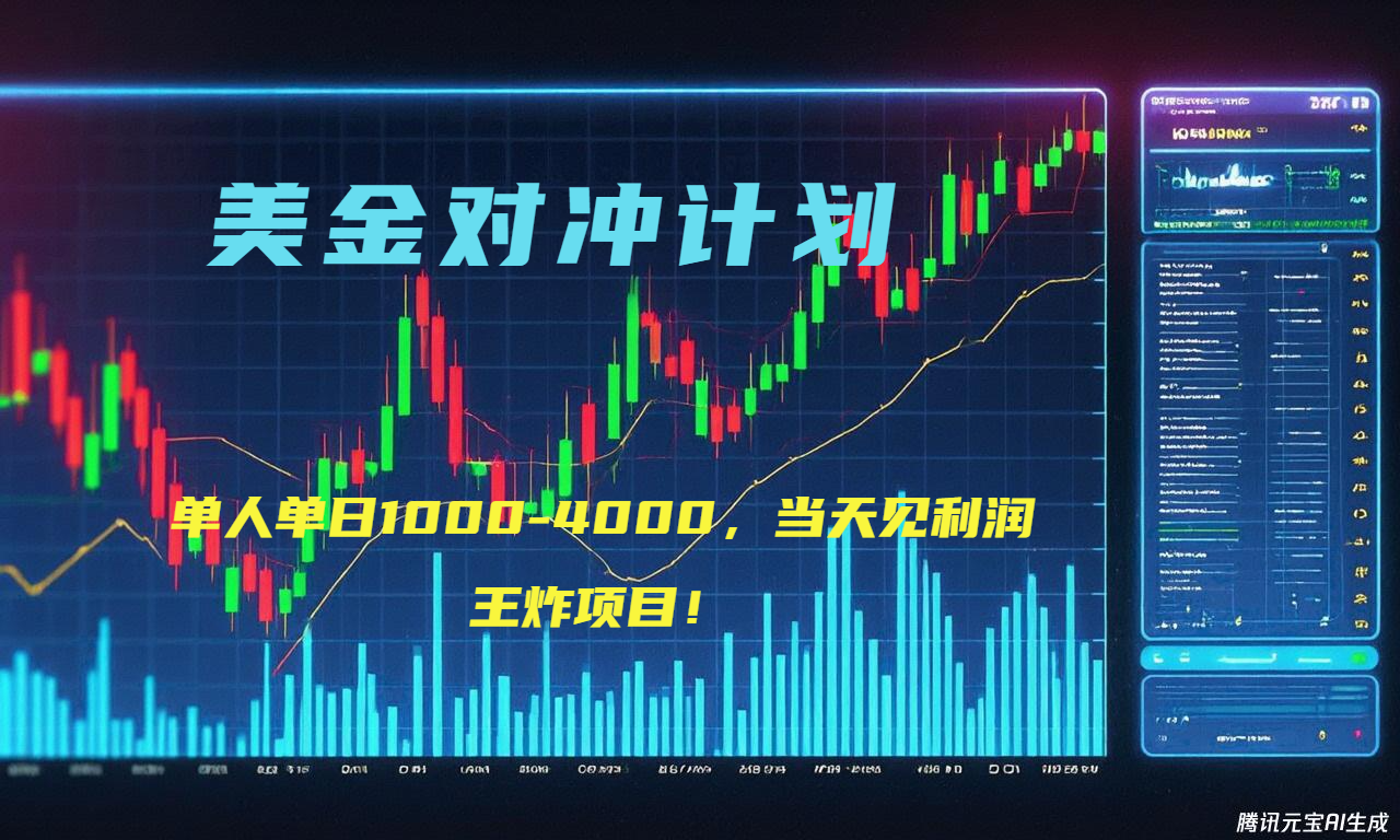 2025年最暴力项目“美金先登计划”最新最强对冲战法,每日实际收益1K-4K-冒泡网
