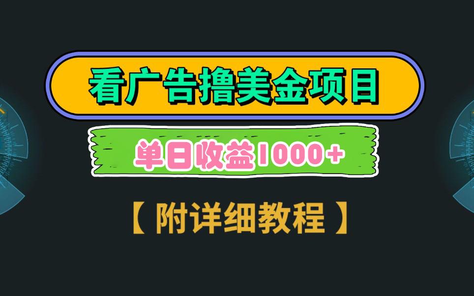 Google看广告撸美金,3分钟到账2.5美元 单次拉新5美金,多号操作,日入1千+-冒泡网