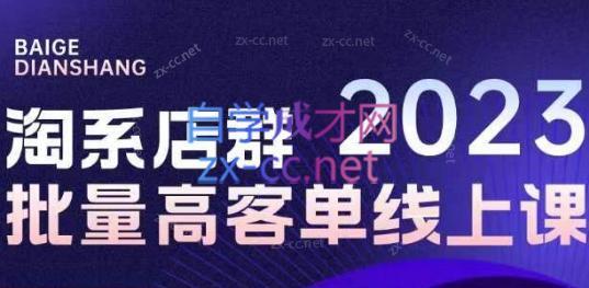 白戈电商·23年淘系批量高客单+24年全域电商矩阵-冒泡网