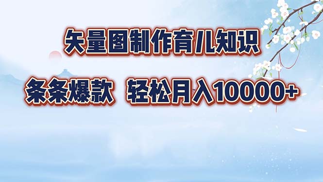 矢量图制作育儿知识,条条爆款,月入10000+-冒泡网