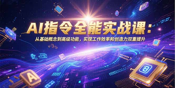 AI指令全能实战课:从基础概念到高级功能,实现工作效率和创造力双重提升-冒泡网