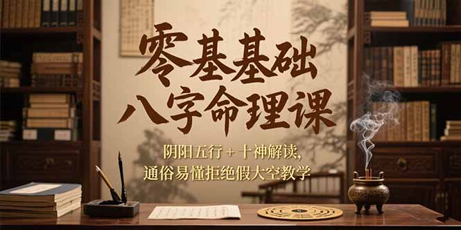 零基础八字命理课,阴阳五行+十神解读,通俗易懂拒绝假大空教学-冒泡网