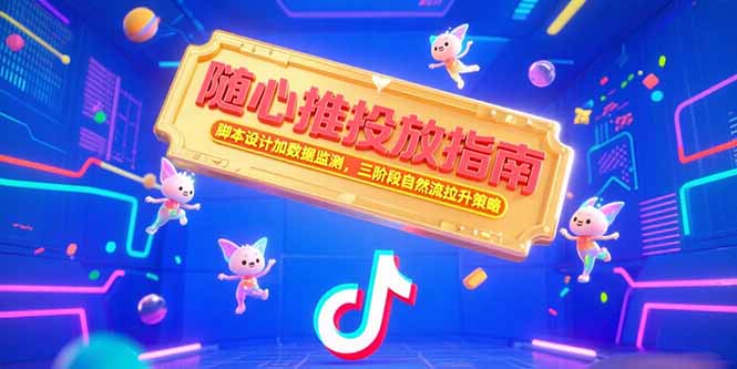 随心推投放指南,脚本设计加数据监测,三阶段自然流拉升策略-冒泡网