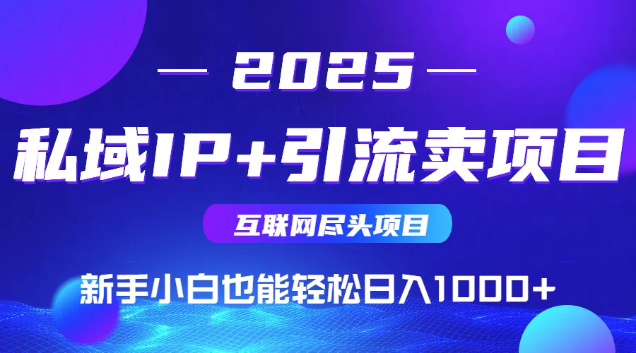私域IP+卖项目,普通人小白也能轻松实现日入1000+-冒泡网