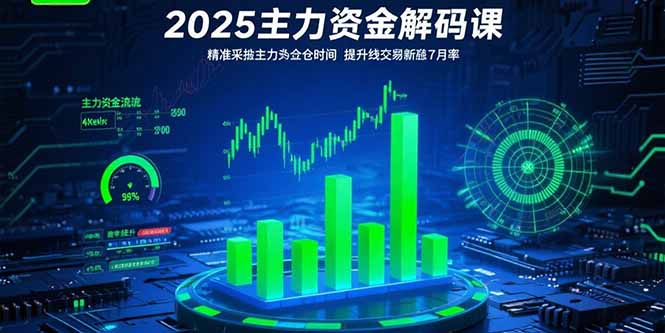 2025主力资金解码课:精准捕捉主力建仓时机,提升短线交易胜率(更新7月-冒泡网