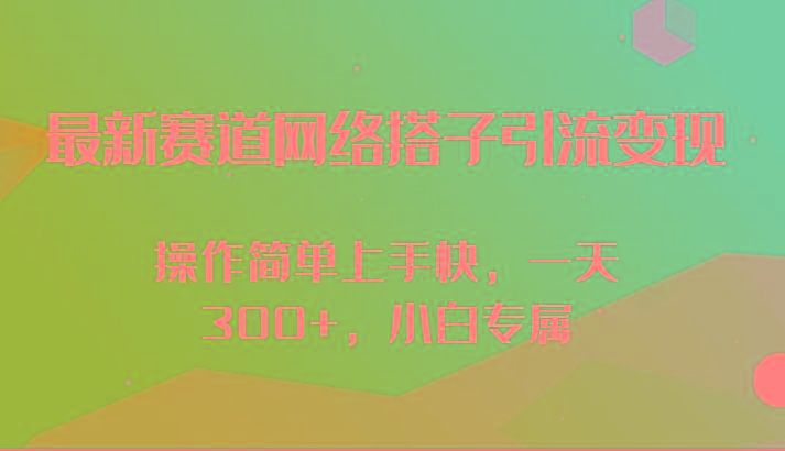 最新赛道网络搭子引流变现!!操作简单上手快,一天300+,小白专属-冒泡网