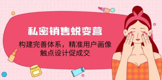 私密销售蜕变营:构建完善体系,精准用户画像,触点设计促成交-冒泡网