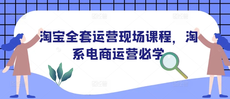 淘宝全套运营现场课程,淘系电商运营必学-冒泡网