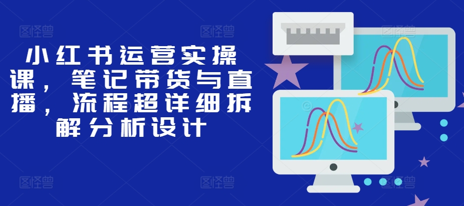 小红书运营实操课,笔记带货与直播,流程超详细拆解分析设计-冒泡网