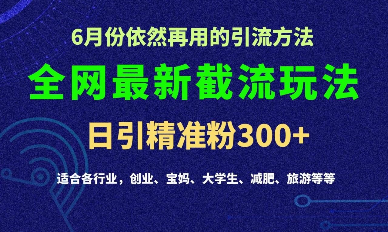 全网最新截留玩法,每日引流突破300+-冒泡网