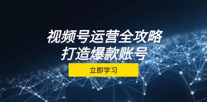视频号运营全攻略,从定位到成交一站式学习,视频号核心秘诀,打造爆款…-冒泡网