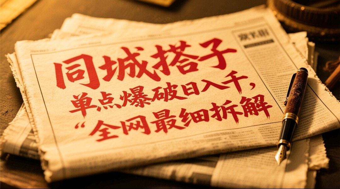 同城搭子群19.9单点爆破日入千，搭子组局月入万，全网最细拆解-冒泡网
