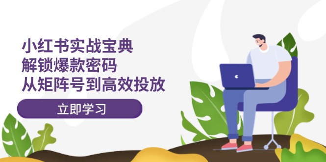 小红书实战宝典:解锁爆款密码,从矩阵号到高效投放-冒泡网