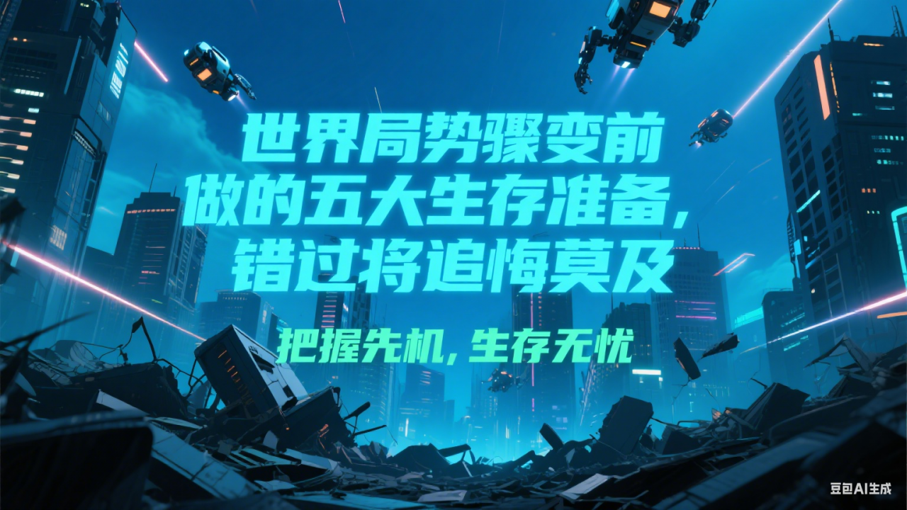 付费文章《世界局势骤变前必做的五大生存准备,错过将追悔莫及》-冒泡网