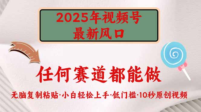 2025年视频号新风口,低门槛只需要无脑执行-冒泡网