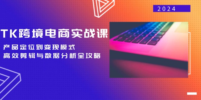 TK跨境电商实战课:产品定位到变现模式,高效剪辑与数据分析全攻略-冒泡网