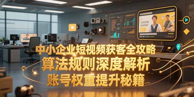 中小企业短视频获客全攻略,算法规则深度解析,账号权重提升秘籍-冒泡网