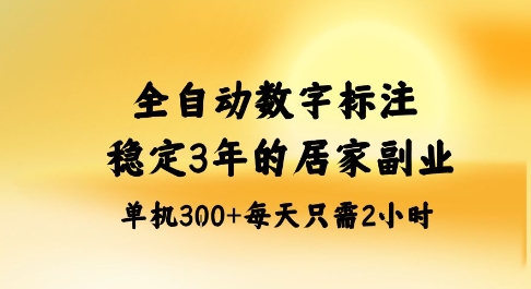 全自动数字标注,稳定3年的蓝海项目,居家也能矩阵开干的副业,单机日入3张+【揭秘】-冒泡网