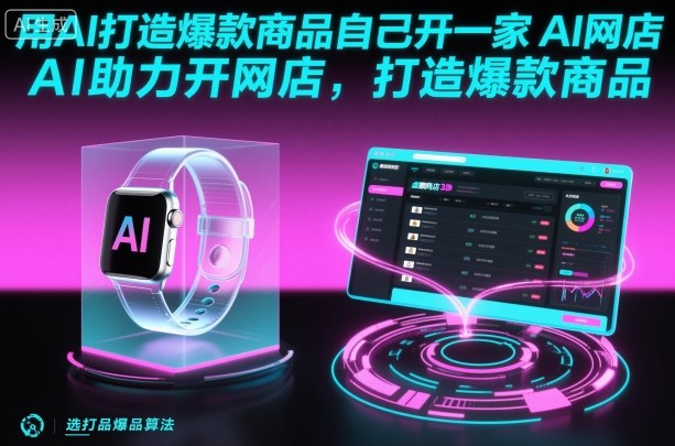 用AI打造爆款商品自己开一家AI网店，AI助力开网店，打造爆款商品-冒泡网