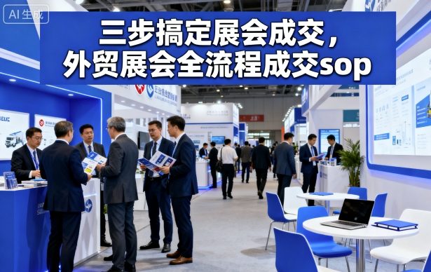 三步搞定展会成交，外贸展会全流程成交sop-冒泡网