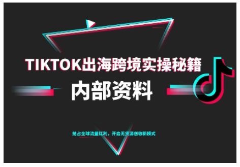TikTok跨境电商0-1搭建运营,TK出海跨境实操秘籍(10月更新)-冒泡网