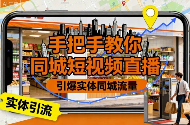 手把手教你同城短视频直播,引爆实体同城流量-冒泡网