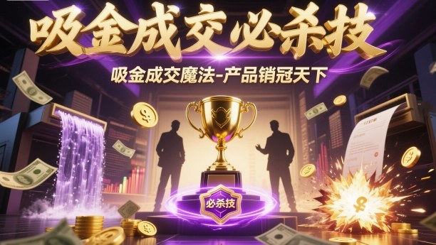 吸金成交必杀技，吸金成交魔法-产品销冠天下-冒泡网