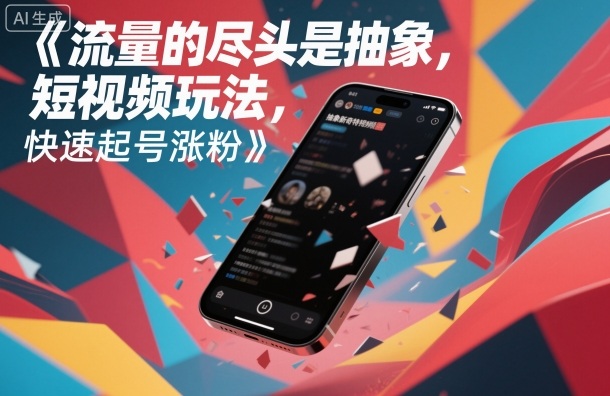 流量的尽头是抽象，抽象新奇特短视频玩法，快速起号涨粉-冒泡网