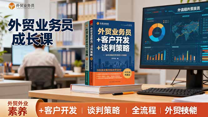 外贸业务员成长课:职业素养+客户开发+谈判策略、掌握全流程外贸技能-冒泡网