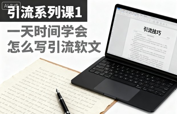 引流系列课1,一天时间学会怎么写引流软文-冒泡网