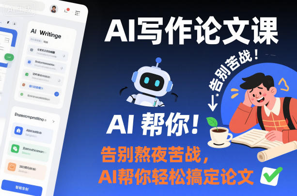 AI写作论文课，告别熬夜苦战，AI帮你轻松搞定论文-冒泡网