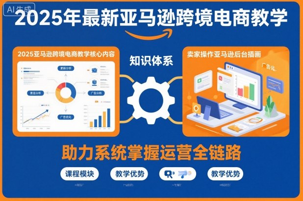 2025年最新亚马逊跨境电商教学,助力卖家系统掌握亚马逊运营全链路知识-冒泡网