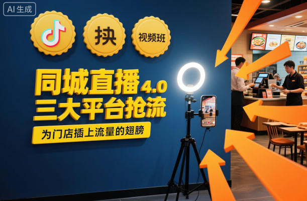 同城直播实操班4.0,三大平台抢流,为门店插上流量的翅膀-冒泡网