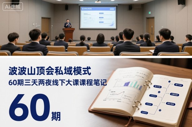 波波山顶会私域模式60期三天两夜线下大课课程笔记（文档）-冒泡网