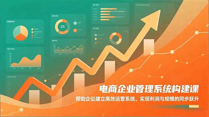 电商企业管理系统构建课:帮助企业建立高效运营系统,实现利润与规模的同步跃升-冒泡网