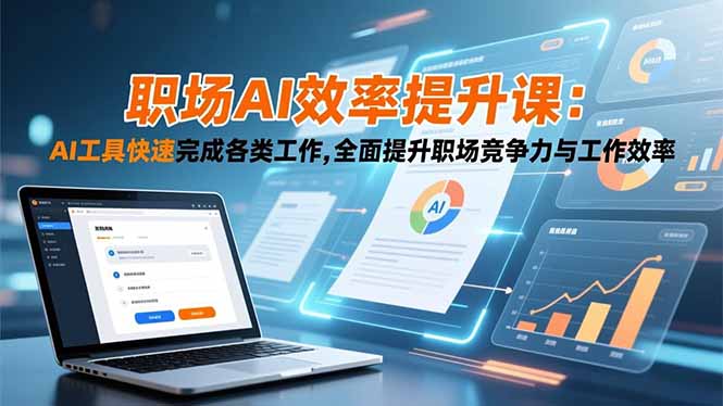 职场AI效率提升课:AI工具快速完成各类工作,全面提升职场竞争力与工作效率-冒泡网