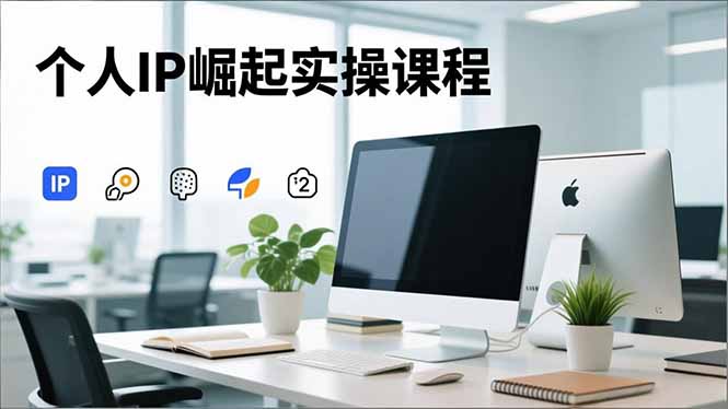 个人IP崛起实操课程，IP思维塑造+赛道精准调研+账号高变现搭建+内容创作-冒泡网