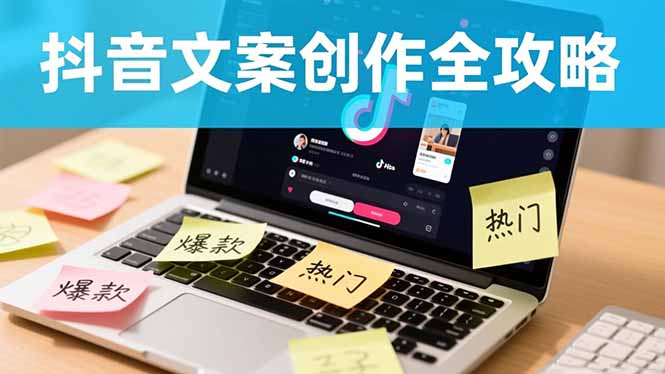 抖音文案创作全攻略：爆款标题九大绝招,100个模版直接套用,月入过万不是梦-冒泡网