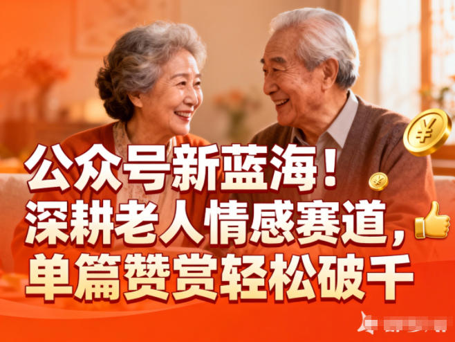 公众号新蓝海!深耕老人情感赛道,单篇赞赏轻松破1k-冒泡网