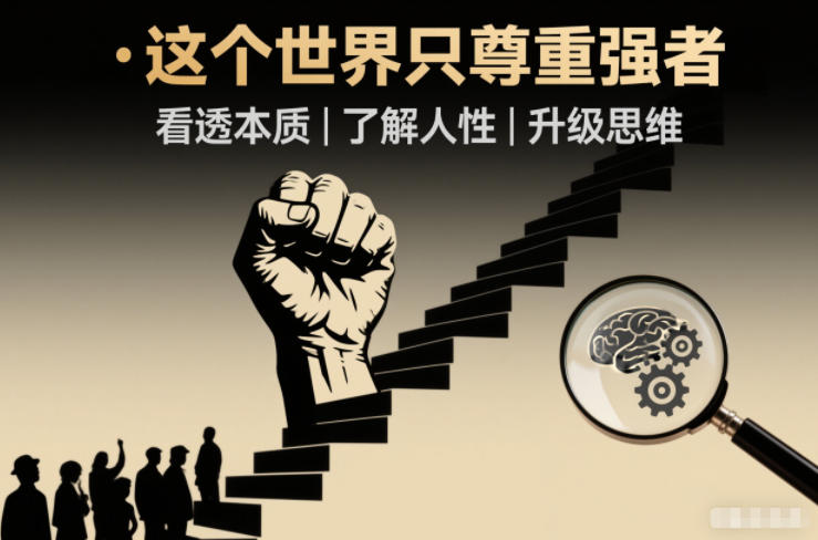 开悟1.0：这个世界只尊重强者，看透本质-了解人性-升级思维-冒泡网